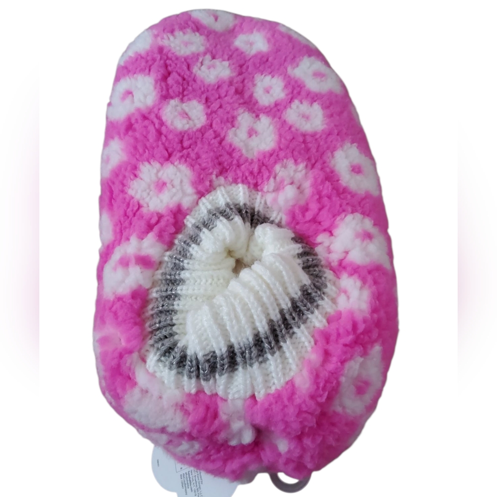🔥Fuzzy Babba Little Girls Gripper Slipper Socks Size 13-4 (pink)🔥